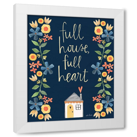 Full Heart White Modern Wood Framed Art Print by Doucette, Katie