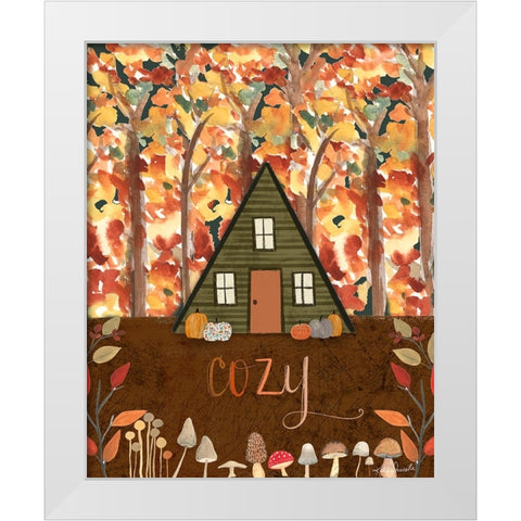Cozy Cabin White Modern Wood Framed Art Print by Doucette, Katie