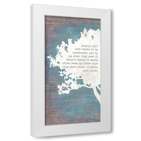 Left Tree White Modern Wood Framed Art Print by Brown, Kyra