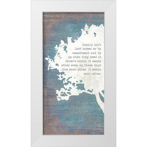 Left Tree White Modern Wood Framed Art Print by Brown, Kyra