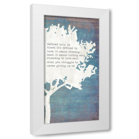 Right Tree White Modern Wood Framed Art Print by Brown, Kyra