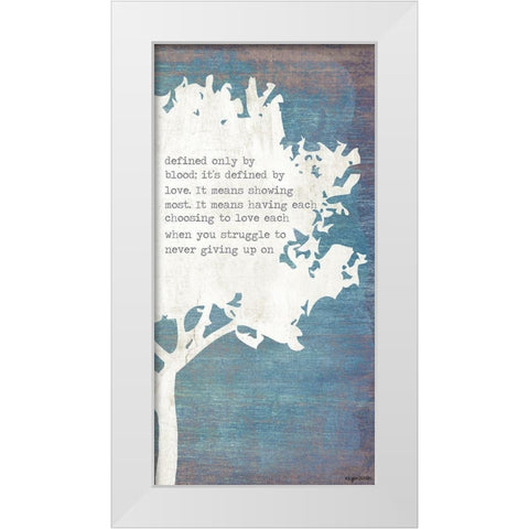 Right Tree White Modern Wood Framed Art Print by Brown, Kyra