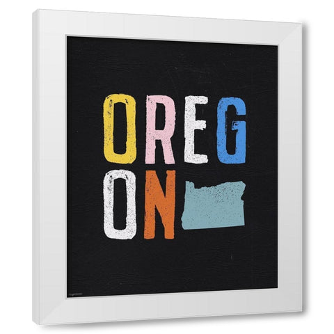 Oregon White Modern Wood Framed Art Print by Brown, Kyra