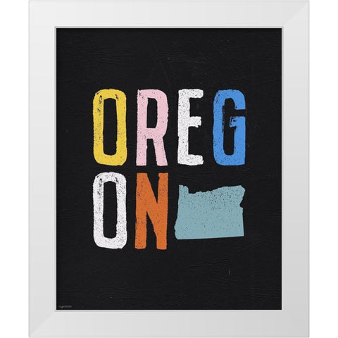 Oregon White Modern Wood Framed Art Print by Brown, Kyra