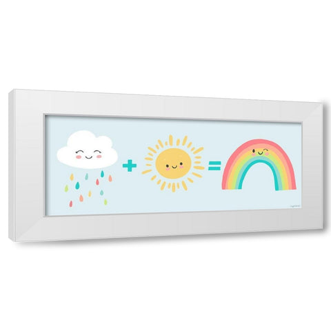 Making Rainbows White Modern Wood Framed Art Print by Brown, Kyra