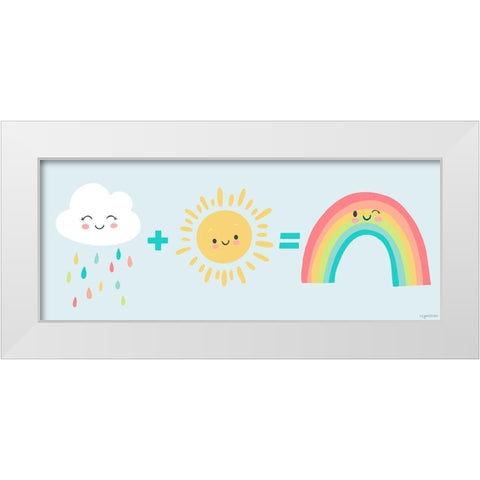 Making Rainbows White Modern Wood Framed Art Print by Brown, Kyra