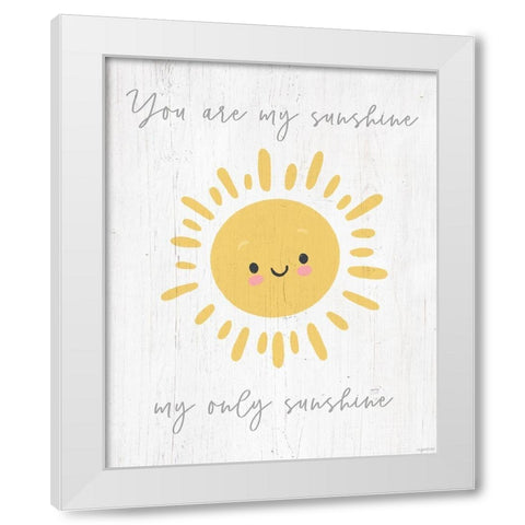 Only Sunshine White Modern Wood Framed Art Print by Brown, Kyra