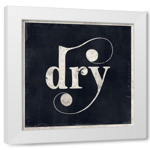 Dry White Modern Wood Framed Art Print by Brown, Kyra