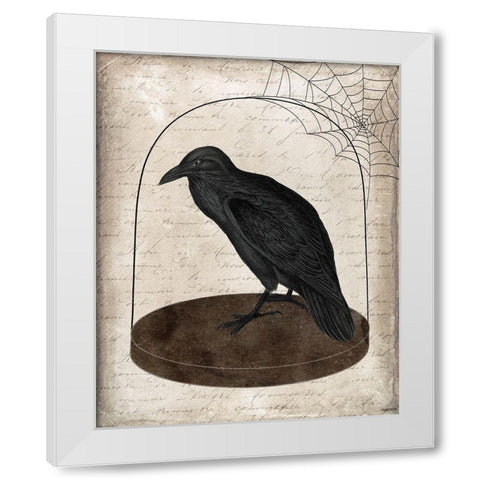 Raven Jar White Modern Wood Framed Art Print by Brown, Kyra
