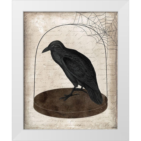 Raven Jar White Modern Wood Framed Art Print by Brown, Kyra