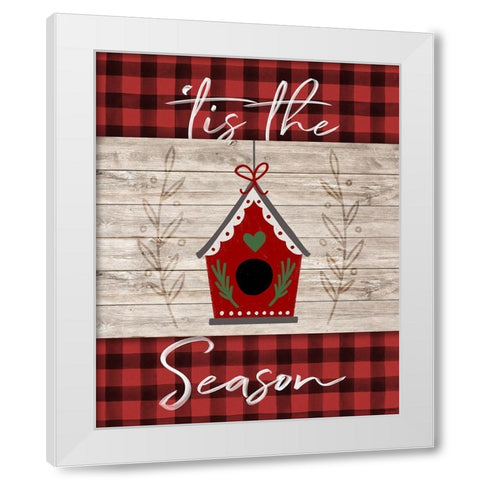 Tis the Season White Modern Wood Framed Art Print by Brown, Kyra