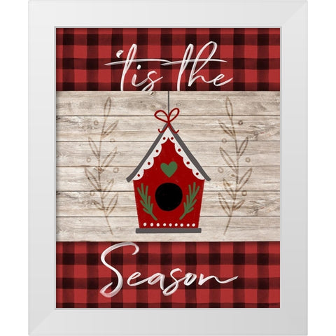 Tis the Season White Modern Wood Framed Art Print by Brown, Kyra