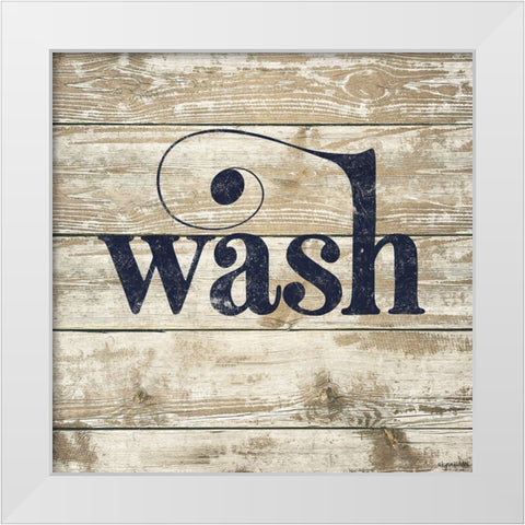 Wash White Modern Wood Framed Art Print by Brown, Kyra