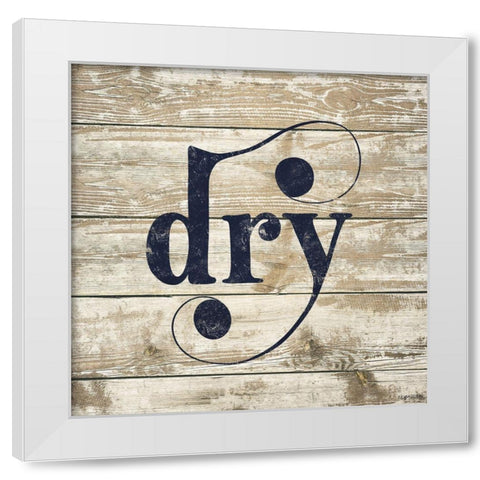 Dry White Modern Wood Framed Art Print by Brown, Kyra