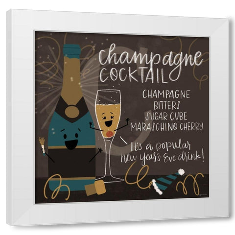 Champagne White Modern Wood Framed Art Print by Brown, Kyra