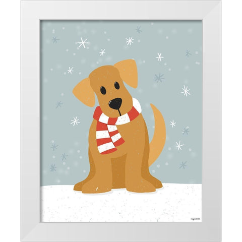 Goldie White Modern Wood Framed Art Print by Brown, Kyra