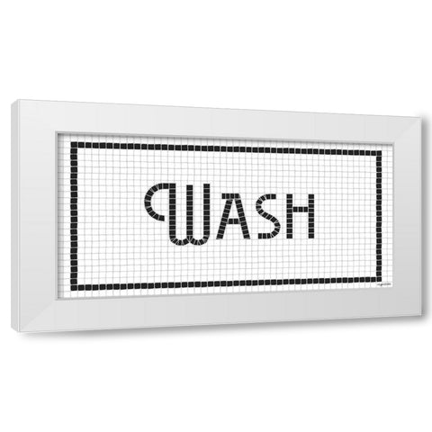 Wash White Modern Wood Framed Art Print by Brown, Kyra