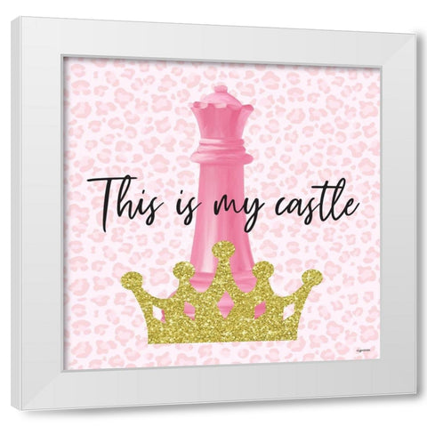 My Castle White Modern Wood Framed Art Print by Brown, Kyra