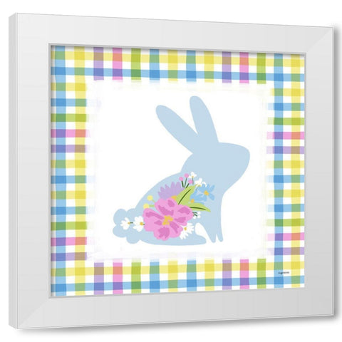 Easter Bunny II White Modern Wood Framed Art Print by Brown, Kyra