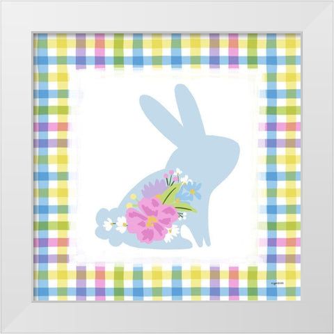 Easter Bunny II White Modern Wood Framed Art Print by Brown, Kyra