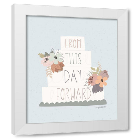 Wedding Cake White Modern Wood Framed Art Print by Brown, Kyra