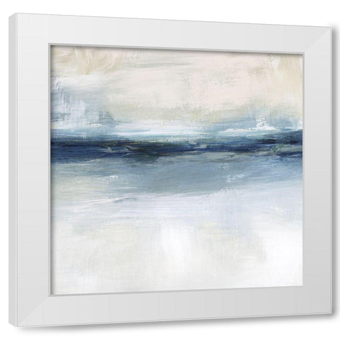 Coastal Air II White Modern Wood Framed Art Print by Blue, Nina