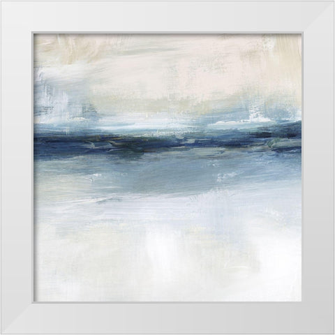 Coastal Air II White Modern Wood Framed Art Print by Blue, Nina