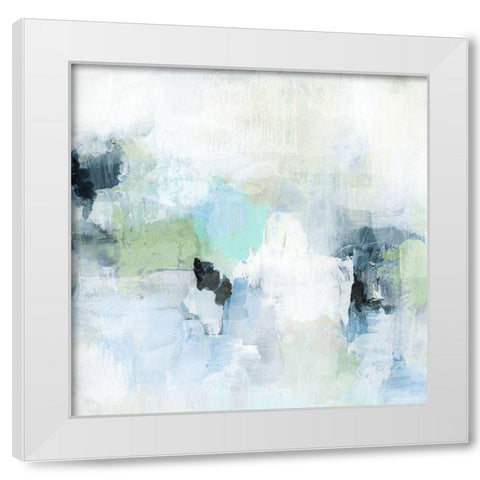 Shifting I White Modern Wood Framed Art Print by Blue, Nina