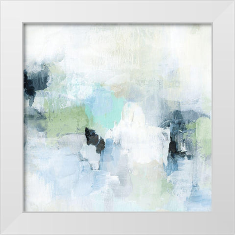 Shifting I White Modern Wood Framed Art Print by Blue, Nina