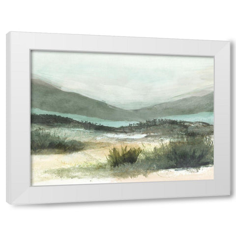 Lush Landscape II White Modern Wood Framed Art Print by Blue, Nina