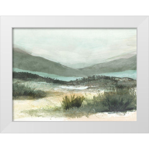 Lush Landscape II White Modern Wood Framed Art Print by Blue, Nina