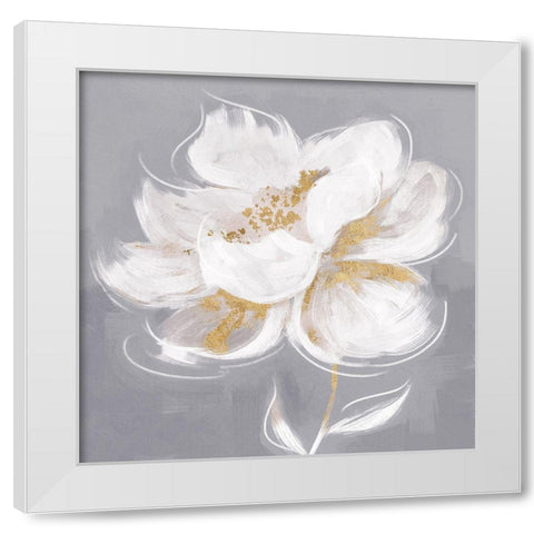 Divine Bloom White Modern Wood Framed Art Print by Blue, Nina