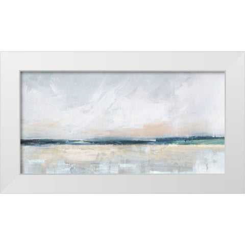 Mediterranean Escape White Modern Wood Framed Art Print by Blue, Nina