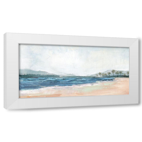 Mediterranean Escape II White Modern Wood Framed Art Print by Blue, Nina