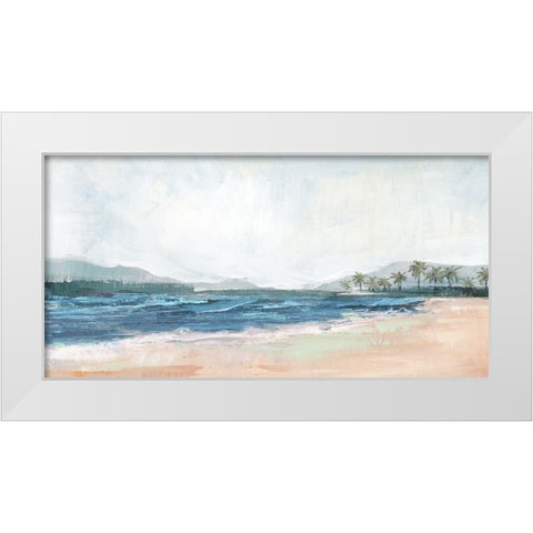 Mediterranean Escape II White Modern Wood Framed Art Print by Blue, Nina