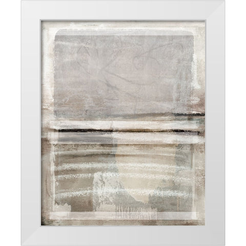 Simple Silence II White Modern Wood Framed Art Print by Blue, Nina