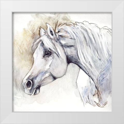 Dreamer White Modern Wood Framed Art Print by Blue, Nina