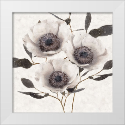 Fable Anemone White Modern Wood Framed Art Print by Blue, Nina