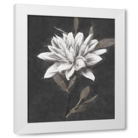 Fable Lotus 3 White Modern Wood Framed Art Print by Blue, Nina