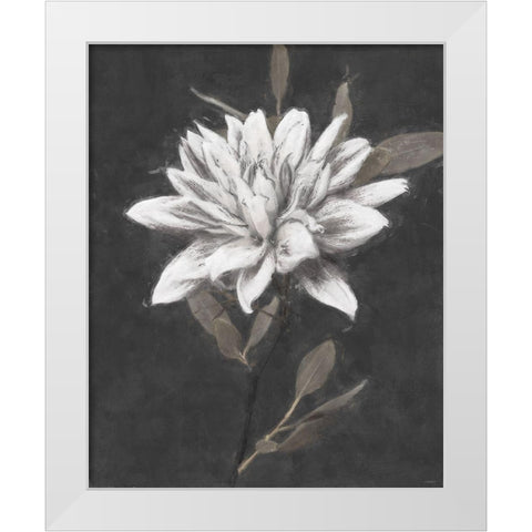 Fable Lotus 3 White Modern Wood Framed Art Print by Blue, Nina