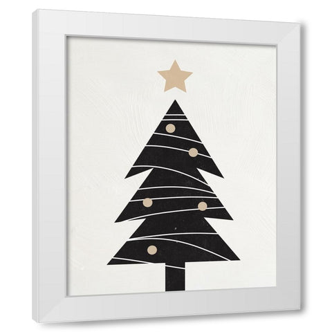 Modern Christmas Tree I White Modern Wood Framed Art Print by Blue, Nina