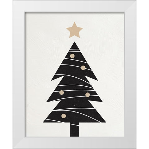 Modern Christmas Tree I White Modern Wood Framed Art Print by Blue, Nina
