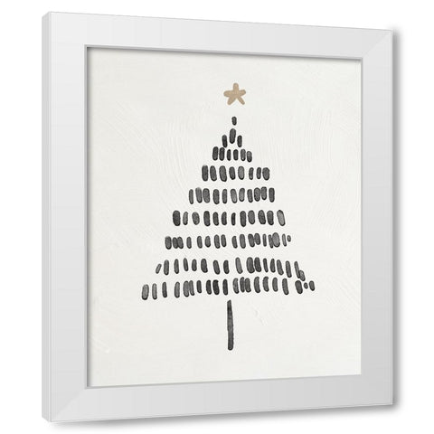 Modern Christmas Tree II White Modern Wood Framed Art Print by Blue, Nina