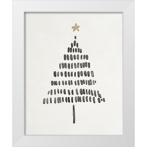 Modern Christmas Tree II White Modern Wood Framed Art Print by Blue, Nina