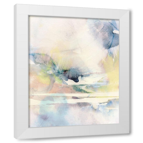 Celestial Ink White Modern Wood Framed Art Print by Blue, Nina