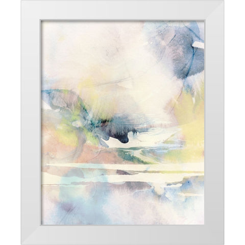 Celestial Ink White Modern Wood Framed Art Print by Blue, Nina