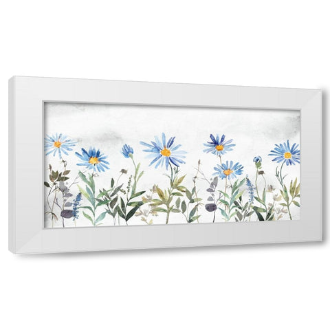 Wildflowers II White Modern Wood Framed Art Print by Blue, Nina