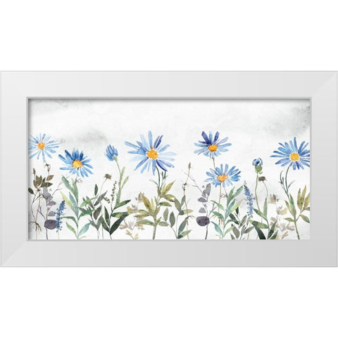 Wildflowers II White Modern Wood Framed Art Print by Blue, Nina