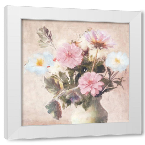 Spring Blooms II White Modern Wood Framed Art Print by Blue, Nina