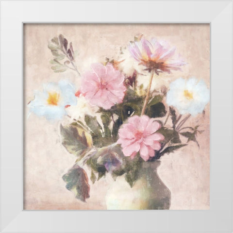 Spring Blooms II White Modern Wood Framed Art Print by Blue, Nina